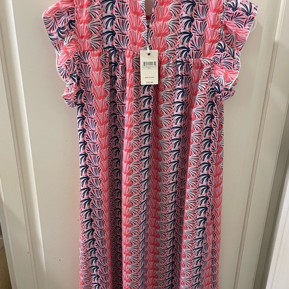 NWT, Simply Southern Seashell Smocked Dress, Size Small - Picture 3 of 12